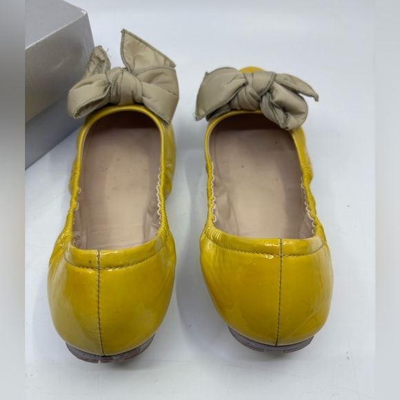 Prada Women's Yellow Ballet Flats size 38.5 EU - Picture 4 of 12